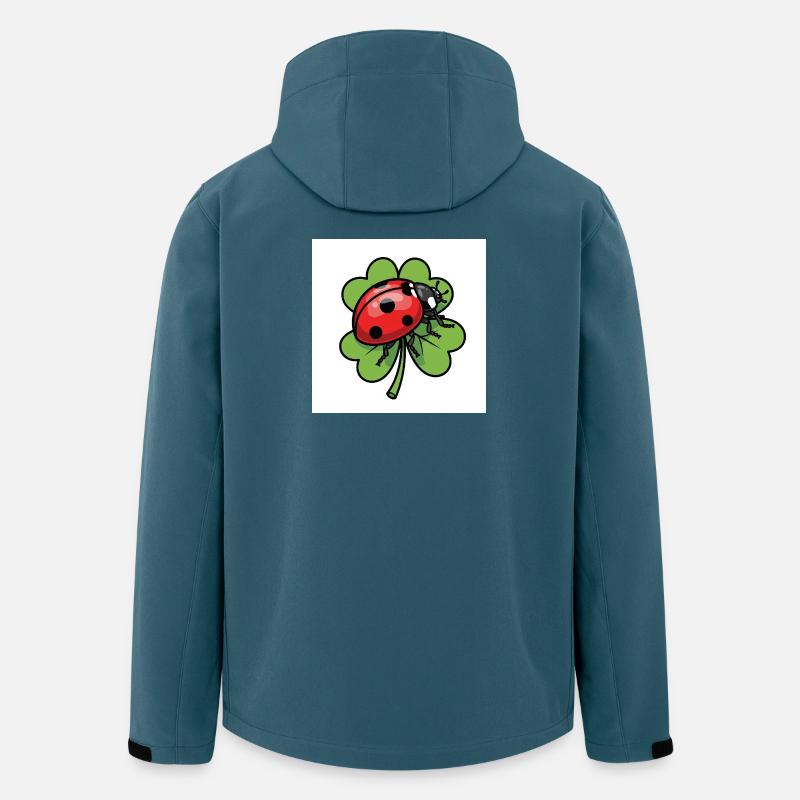 Shamrock with ladybug design - Men’s Recycled Softshell Jacket by Stanley/Stella - stargazer
