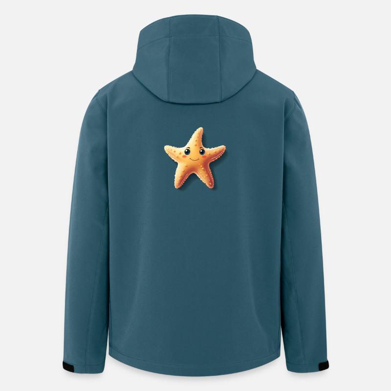 Cute starfish with laughter - Men’s Recycled Softshell Jacket by Stanley/Stella - stargazer