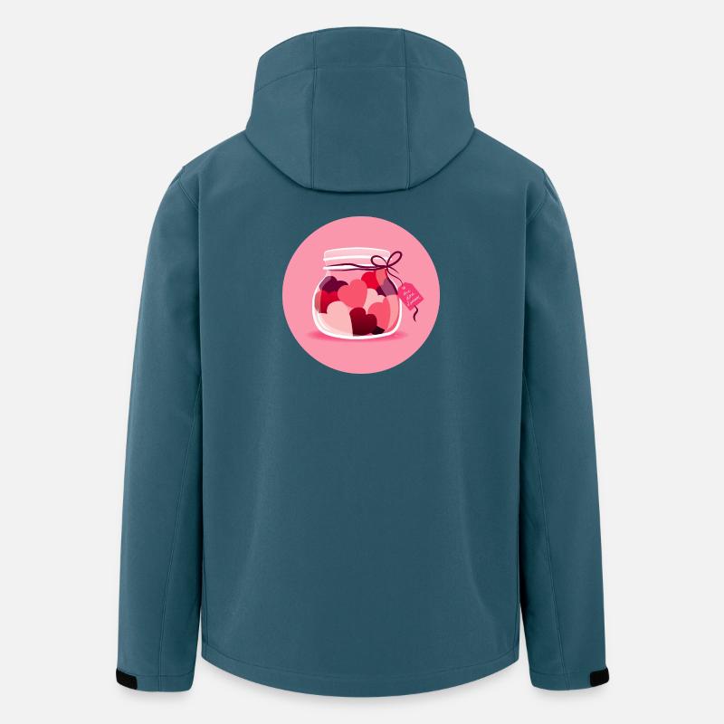 Eine Dosis Liebe - Recycelte Männer Softshell-Jacke von Stanley/Stella - Dunkles Petrol