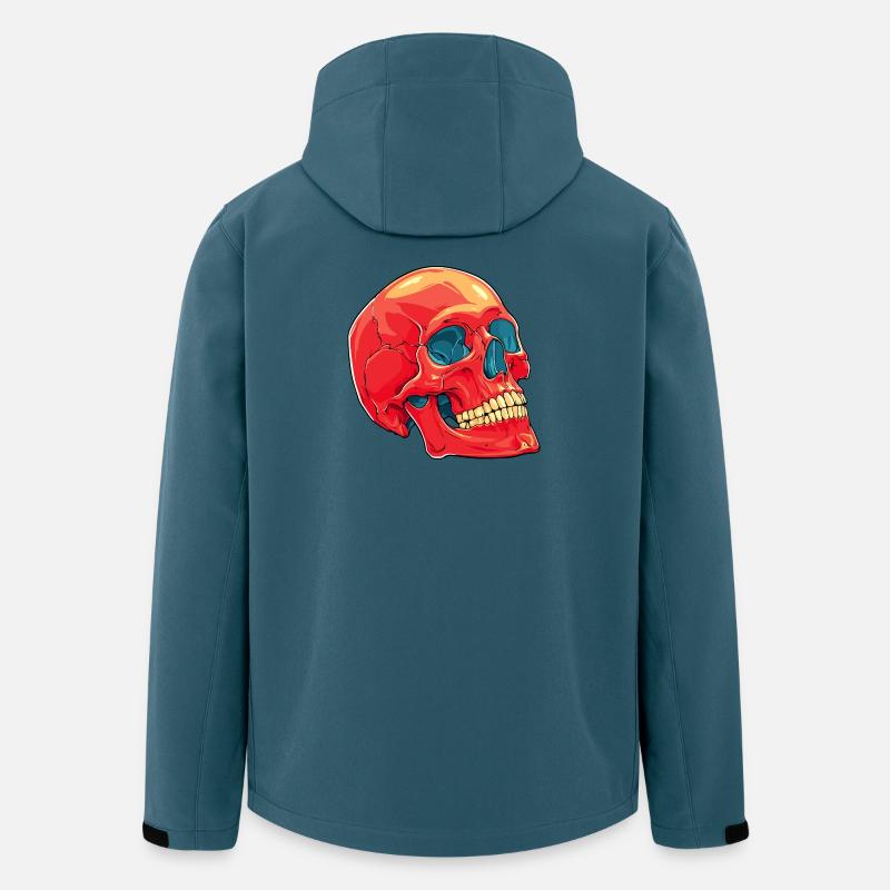 Totenkopf Skull - Recycelte Männer Softshell-Jacke von Stanley/Stella - Dunkles Petrol