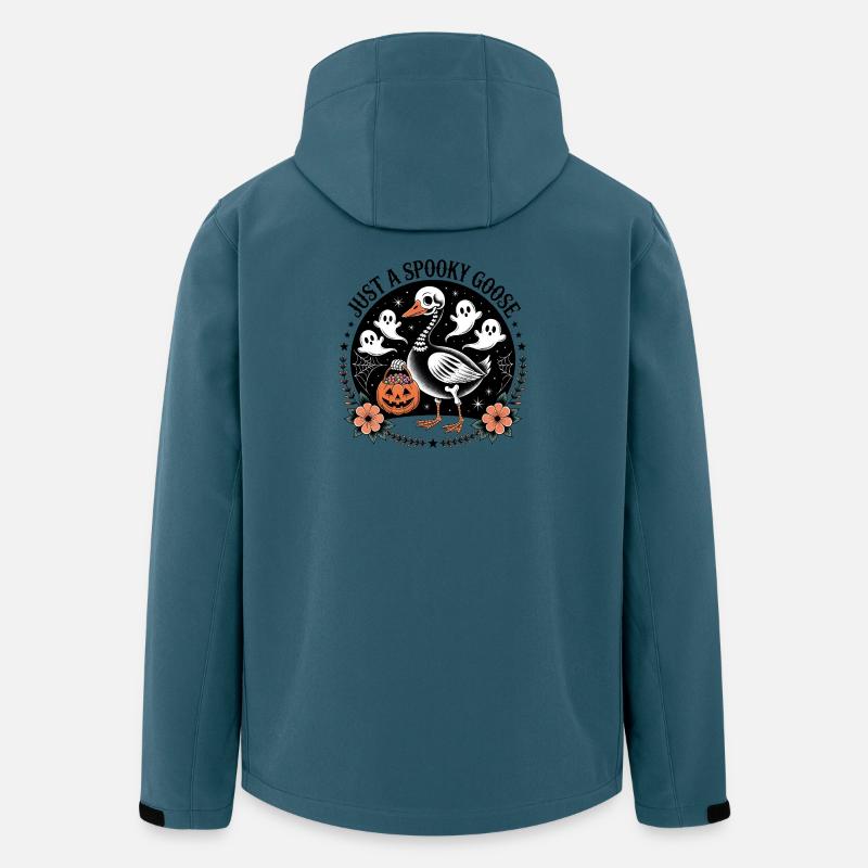 Nur eine gruselige Gans - Recycelte Männer Softshell-Jacke von Stanley/Stella - Dunkles Petrol