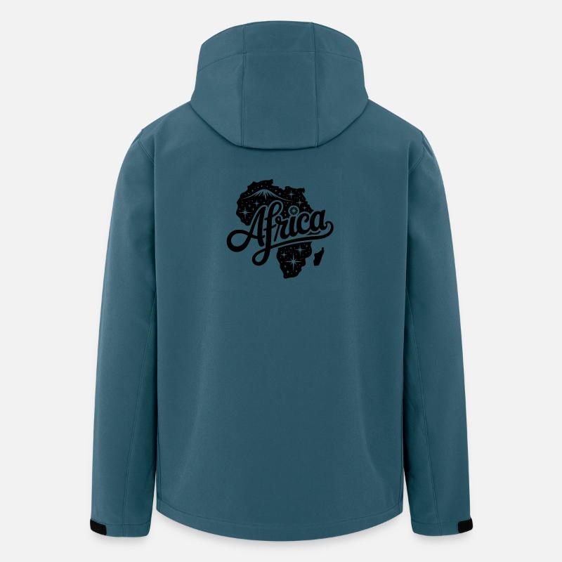 Afrika - Souvenir-Design - Recycelte Männer Softshell-Jacke von Stanley/Stella - Dunkles Petrol