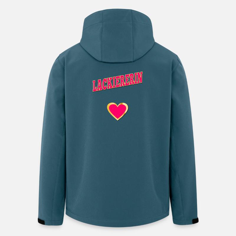 GESELLIN LACKIERERIN - Recycelte Männer Softshell-Jacke von Stanley/Stella - Dunkles Petrol