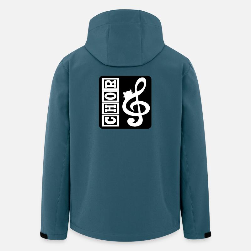 CHOR KATZEN MUSIK - Recycelte Männer Softshell-Jacke von Stanley/Stella - Dunkles Petrol