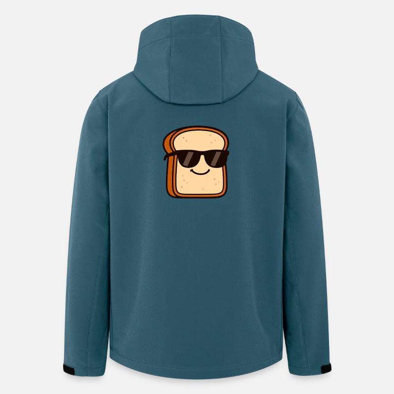 Cooles Brot mit Sonnenbrille - Recycelte Männer Softshell-Jacke von Stanley/Stella - Dunkles Petrol
