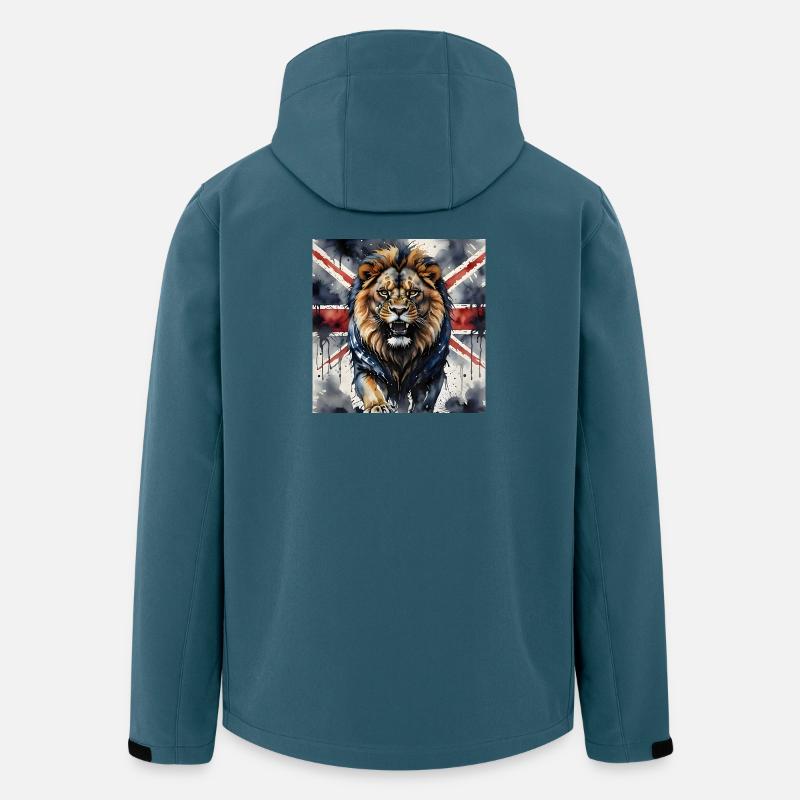 Britisches Löwenrudel - Recycelte Männer Softshell-Jacke von Stanley/Stella - Dunkles Petrol