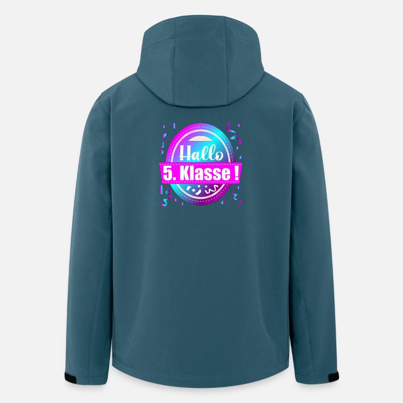 SCHULANFANG FÜNFTKLÄSSLER 5. Klasse - Recycelte Männer Softshell-Jacke von Stanley/Stella - Dunkles Petrol
