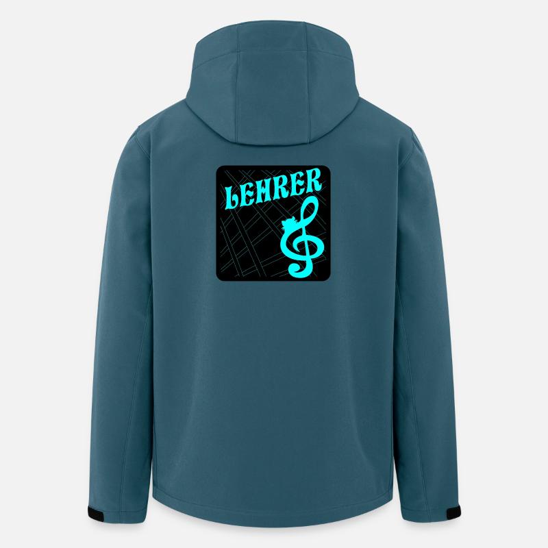Lehrer Musik Notenschlüssel - Recycelte Männer Softshell-Jacke von Stanley/Stella - Dunkles Petrol