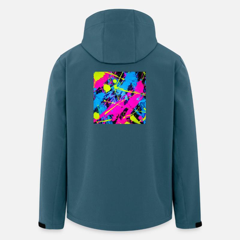 Abstract Neon Color Spot - Men’s Recycled Softshell Jacket by Stanley/Stella - stargazer