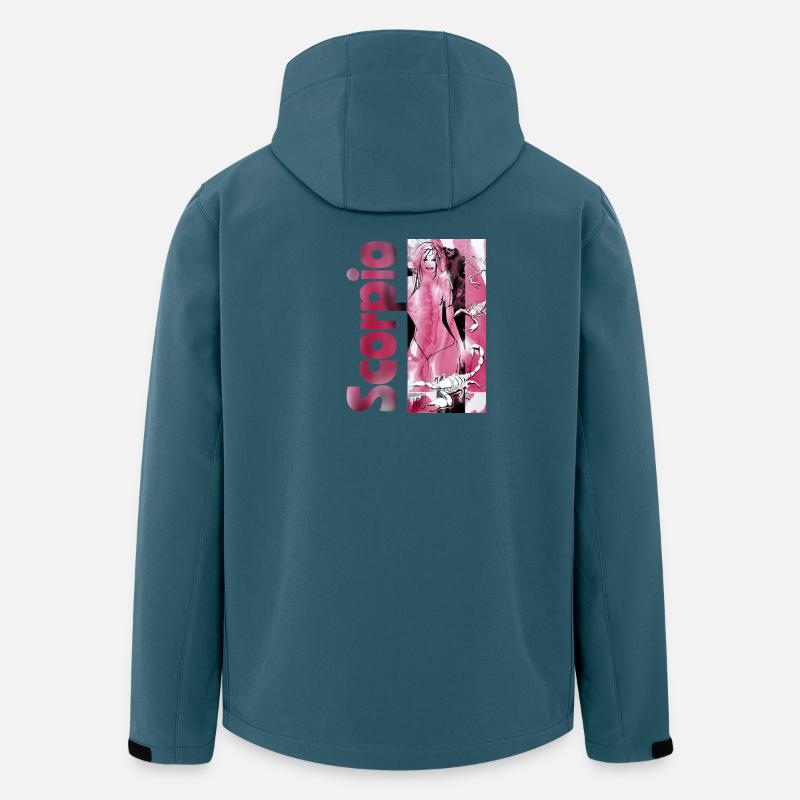 Sternzeichen Skorpion Aquarell - Recycelte Männer Softshell-Jacke von Stanley/Stella - Dunkles Petrol