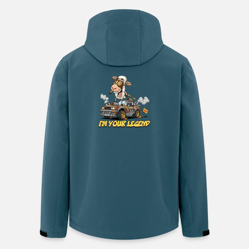 Sheep Racer Auto Sonderanfertigung - Recycelte Männer Softshell-Jacke von Stanley/Stella - Dunkles Petrol