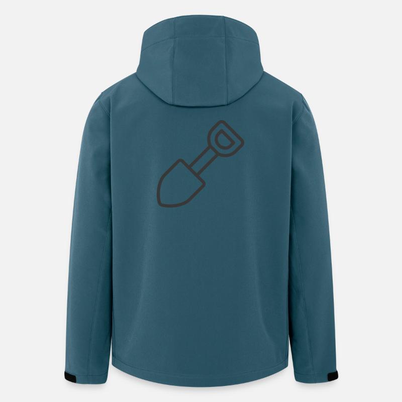 Schaufel-Symbol - Recycelte Männer Softshell-Jacke von Stanley/Stella - Dunkles Petrol