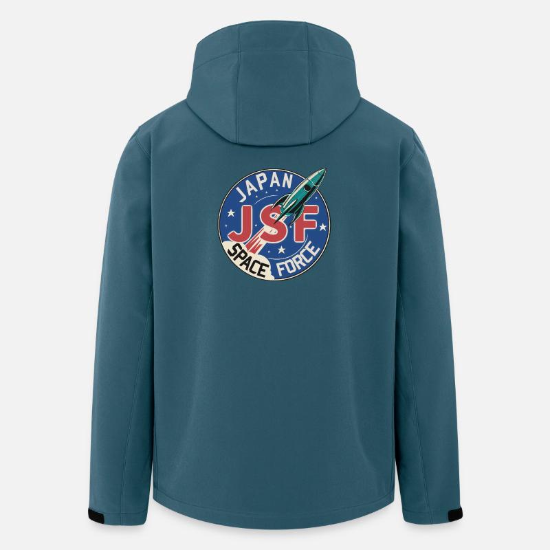 Force spatiale japonaise - Veste softshell homme en polyester recyclé Stanley/Stella - bleu pétrole foncé