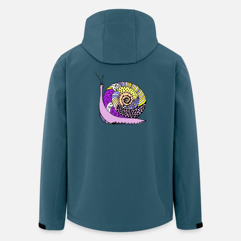 Schnecke - Recycelte Männer Softshell-Jacke von Stanley/Stella - Dunkles Petrol
