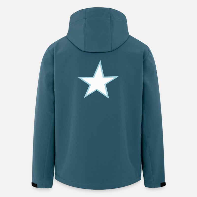 Shining star with blue border - Men’s Recycled Softshell Jacket by Stanley/Stella - stargazer