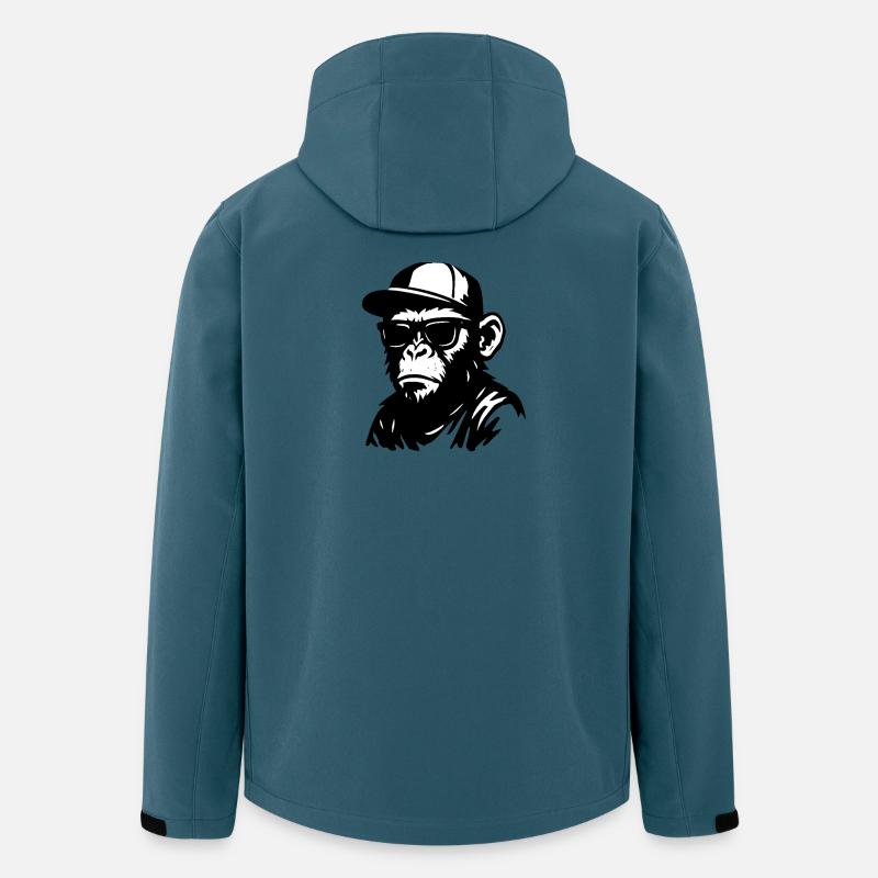 Urban Monkey Graffiti Design - Men’s Recycled Softshell Jacket by Stanley/Stella - stargazer
