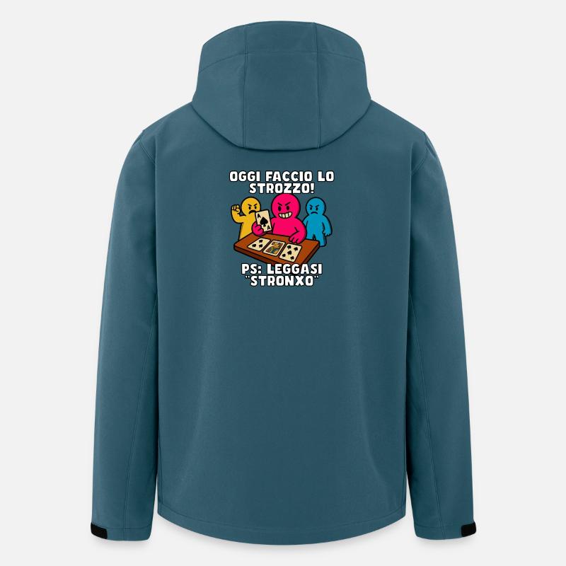 Heute bin ich ein Kredithai! - Recycelte Männer Softshell-Jacke von Stanley/Stella - Dunkles Petrol