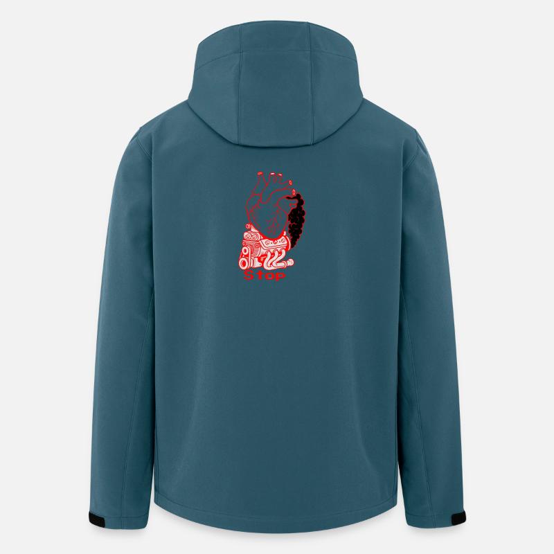 Verkehrsmeldung Herzinfarkt - Recycelte Männer Softshell-Jacke von Stanley/Stella - Dunkles Petrol