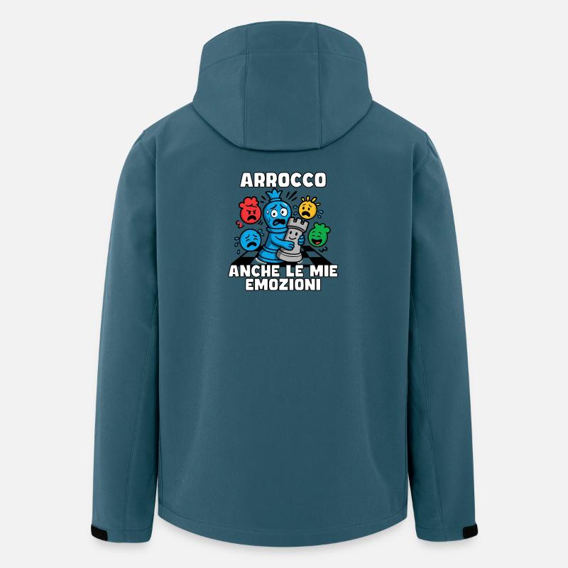 Emotionale Rochade im Notfall - Recycelte Männer Softshell-Jacke von Stanley/Stella - Dunkles Petrol