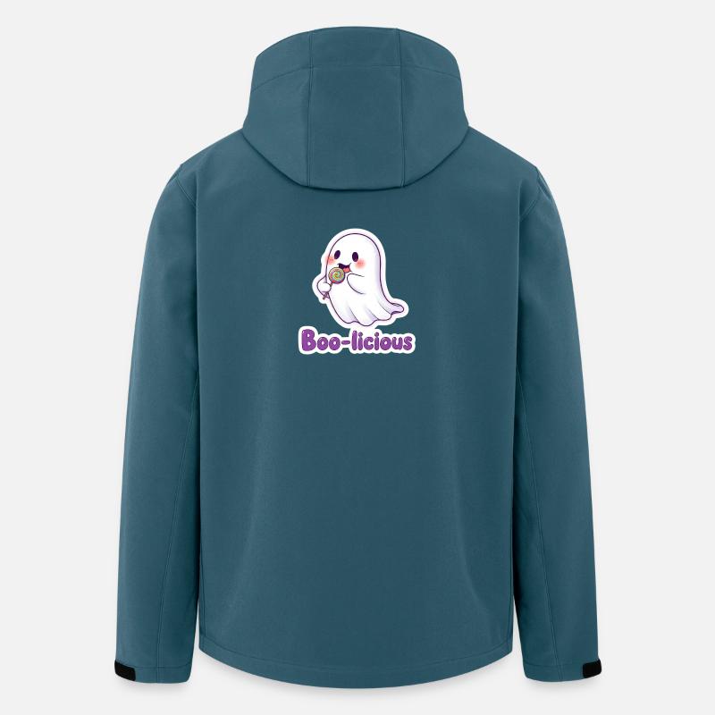 Boolicious Süßes Gespenst - Recycelte Männer Softshell-Jacke von Stanley/Stella - Dunkles Petrol