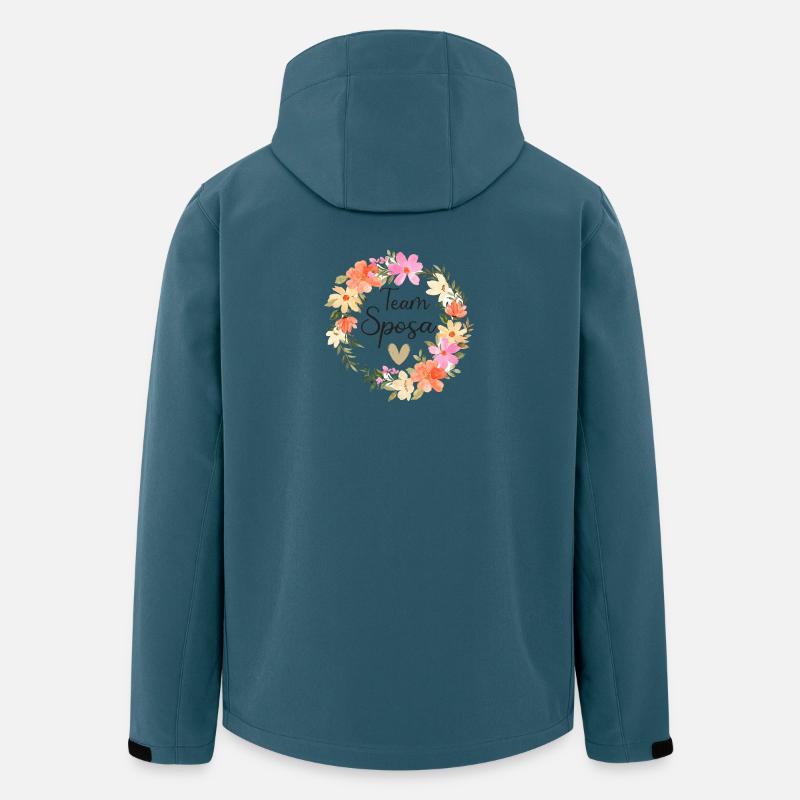 Team_Sposa - Recycelte Männer Softshell-Jacke von Stanley/Stella - Dunkles Petrol