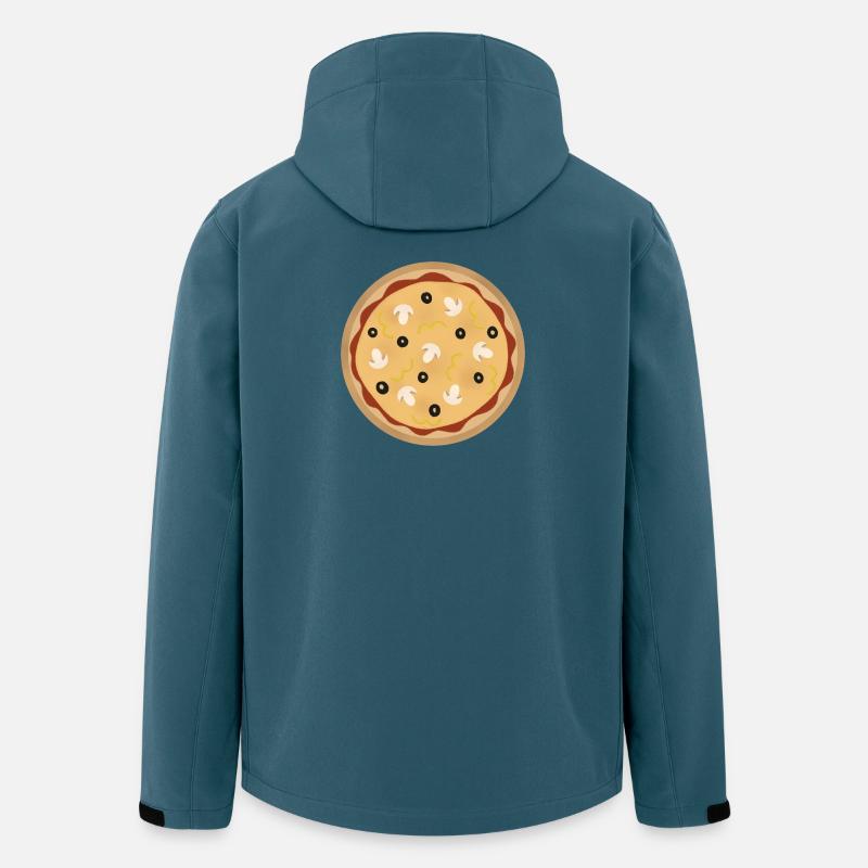 Pizza - Recycelte Männer Softshell-Jacke von Stanley/Stella - Dunkles Petrol