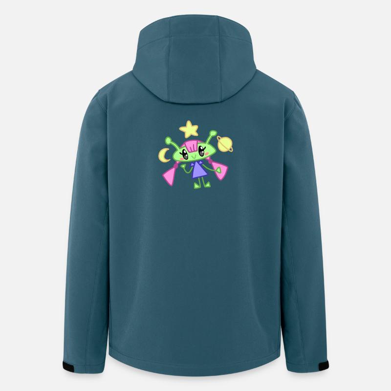Sternenfreund Funkeln - Recycelte Männer Softshell-Jacke von Stanley/Stella - Dunkles Petrol