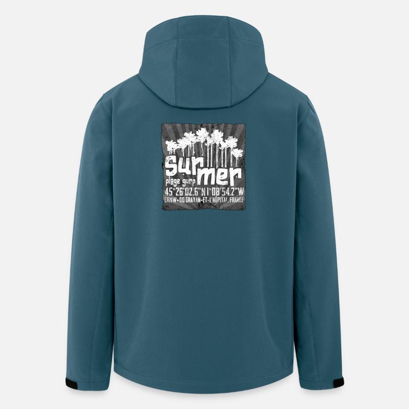 Sommerwald Grunge Silhouetten - Recycelte Männer Softshell-Jacke von Stanley/Stella - Dunkles Petrol