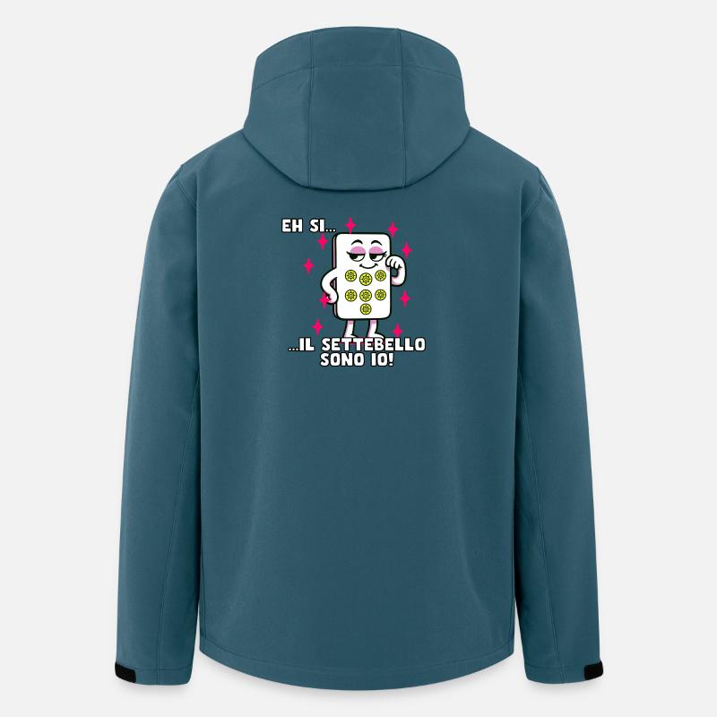 Ich bin der Settebello - Recycelte Männer Softshell-Jacke von Stanley/Stella - Dunkles Petrol