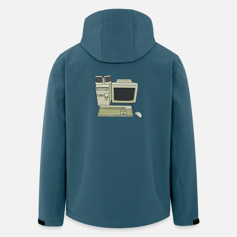 Retro Computer Desk Setup - Men’s Recycled Softshell Jacket by Stanley/Stella - stargazer