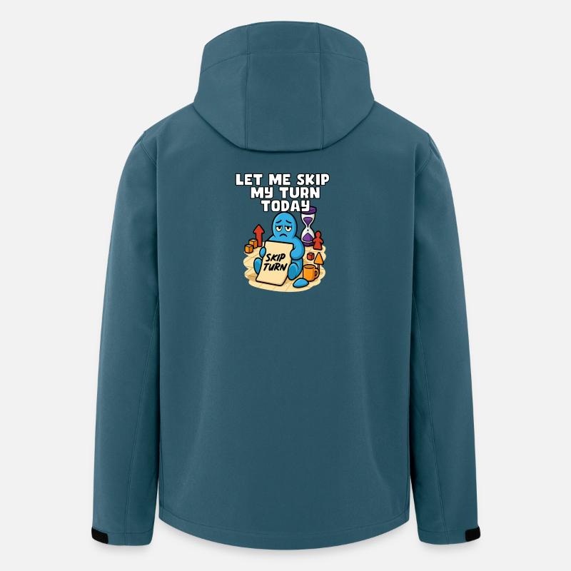 Permettez-moi de sauter mon tour aujourd’hui - Veste softshell homme en polyester recyclé Stanley/Stella - bleu pétrole foncé