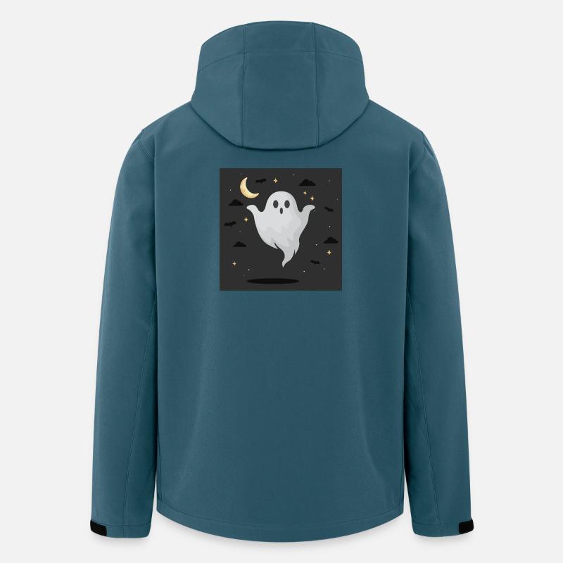 Night Ghost on Dark Background - Men’s Recycled Softshell Jacket by Stanley/Stella - stargazer