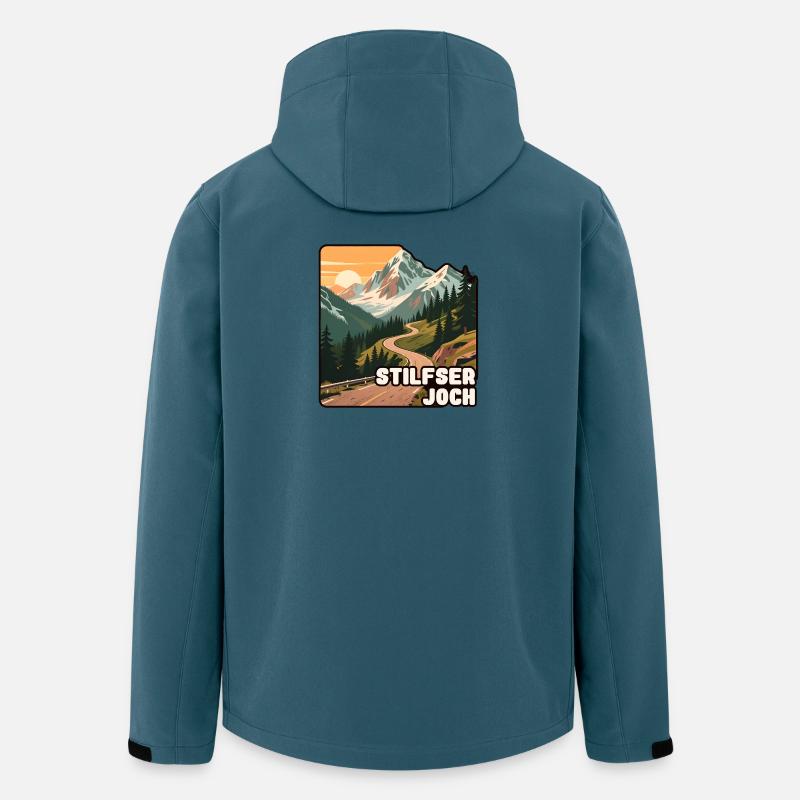 Stilfser Joch - Recycelte Männer Softshell-Jacke von Stanley/Stella - Dunkles Petrol