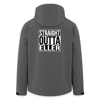 STRAIGHT OUTTA DÜSSELDORF ELLER - Veste softshell homme en polyester recyclé Stanley/Stella - charbon - Dos - AI Model Male 185 light (185cm)