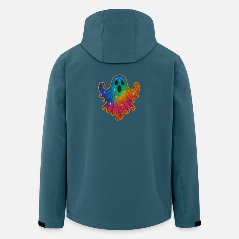 Regenbogen Geist Glitzer - Recycelte Männer Softshell-Jacke von Stanley/Stella - Dunkles Petrol