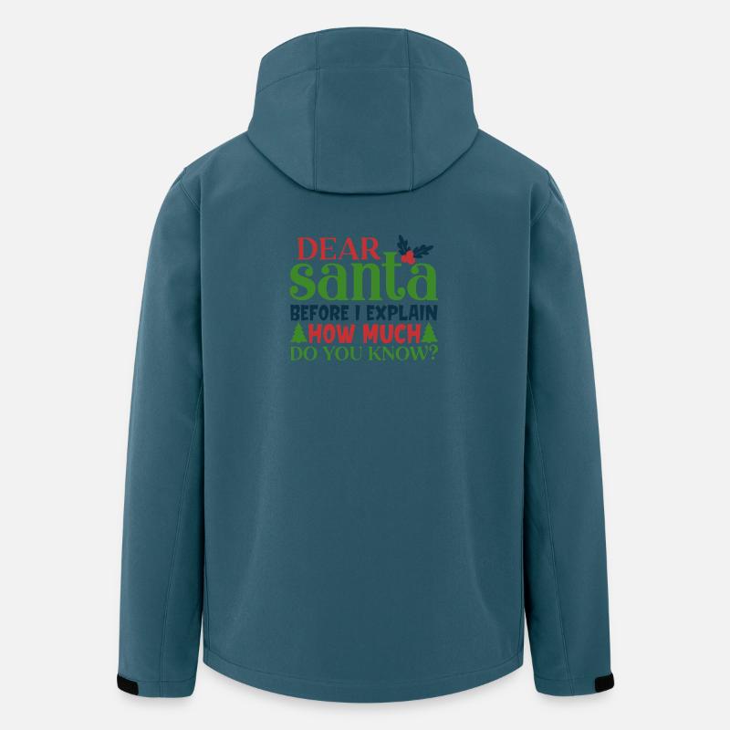 Dear Santa Before I Explain Funny Quote - Men’s Recycled Softshell Jacket by Stanley/Stella - stargazer