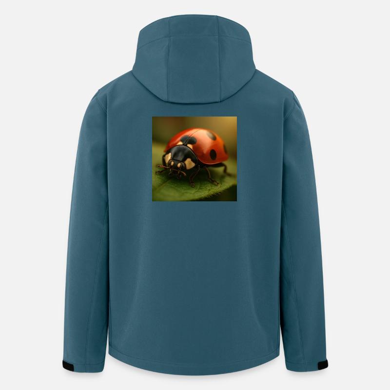 Tiere - Marienkäfer - Recycelte Männer Softshell-Jacke von Stanley/Stella - Dunkles Petrol