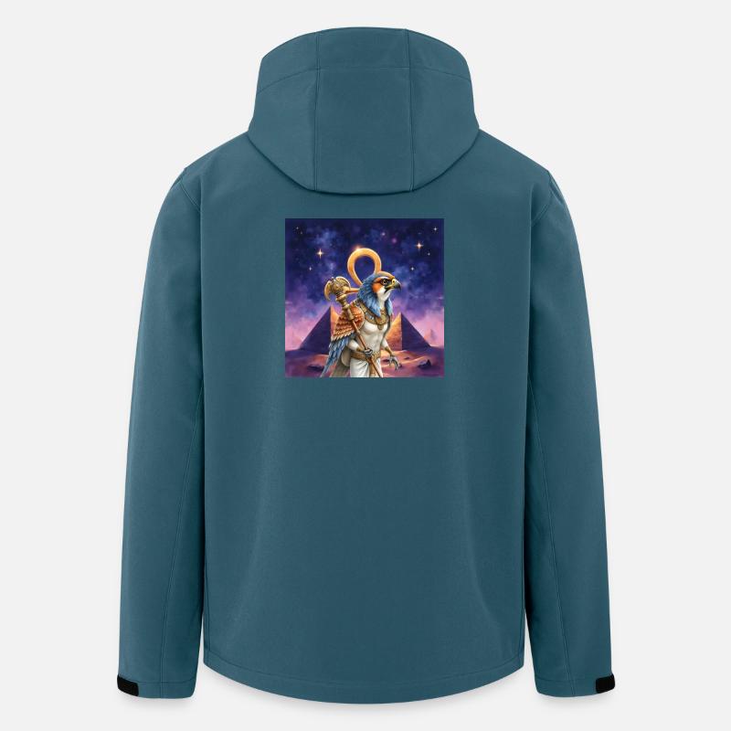 Pharao Krieger Vogel - Recycelte Männer Softshell-Jacke von Stanley/Stella - Dunkles Petrol