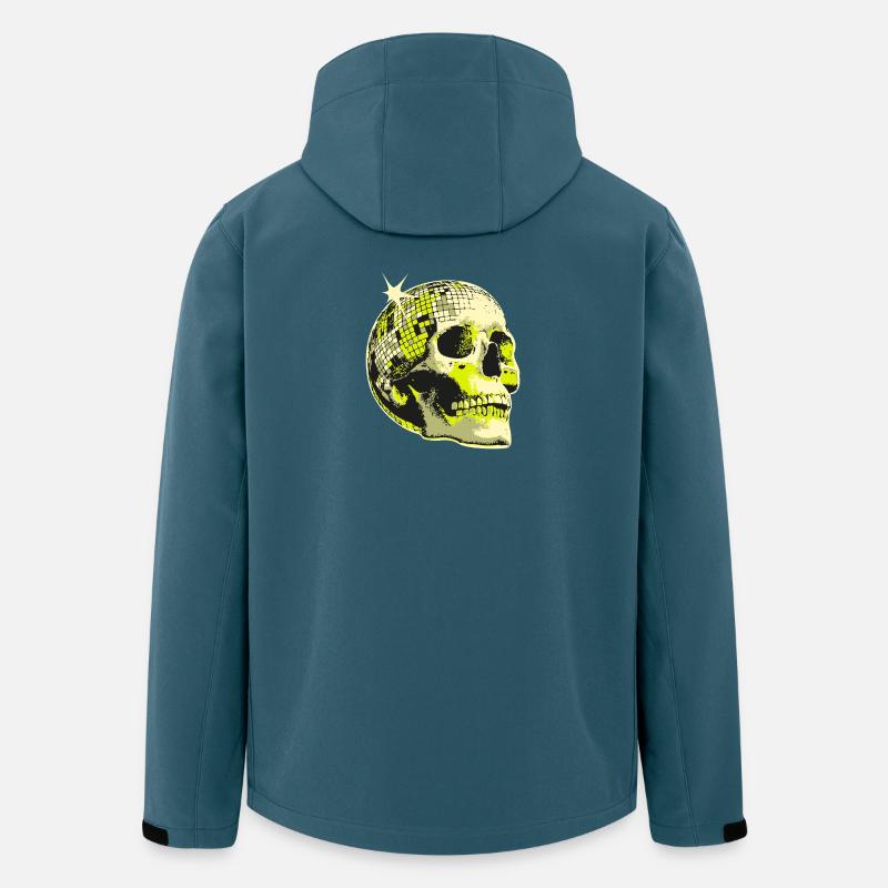 Neon Skull Disco Ball - Men’s Recycled Softshell Jacket by Stanley/Stella - stargazer