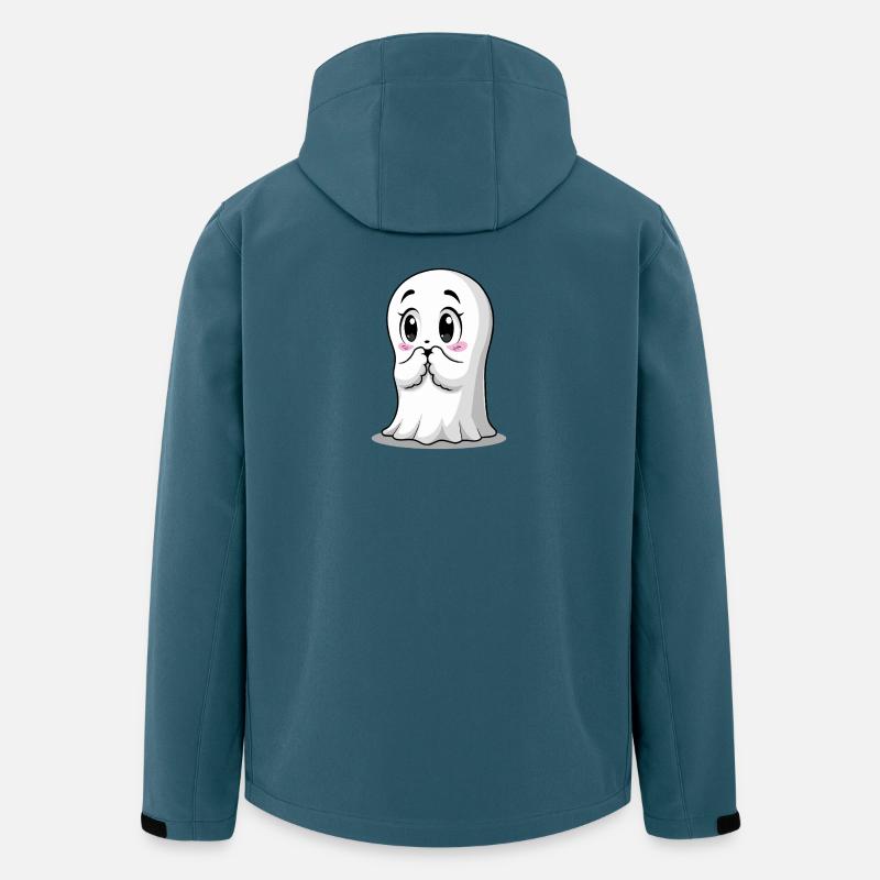 Halloween Süßer Geist - Recycelte Männer Softshell-Jacke von Stanley/Stella - Dunkles Petrol