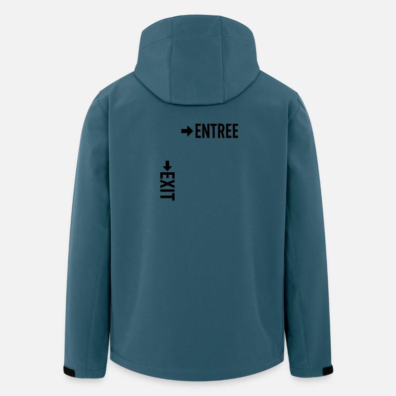 Ausgang Eingang - Recycelte Männer Softshell-Jacke von Stanley/Stella - Dunkles Petrol