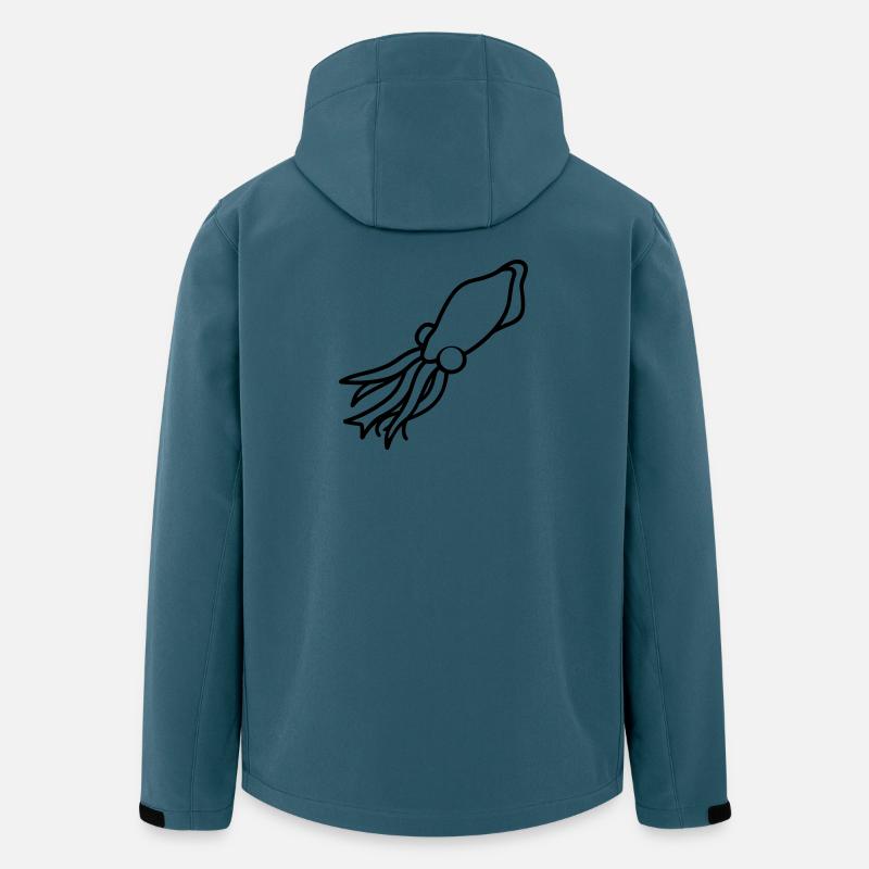 Tintenfisch - Recycelte Männer Softshell-Jacke von Stanley/Stella - Dunkles Petrol