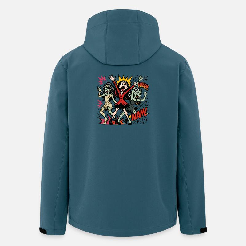 Vampir Königin Zombie Tanz - Recycelte Männer Softshell-Jacke von Stanley/Stella - Dunkles Petrol