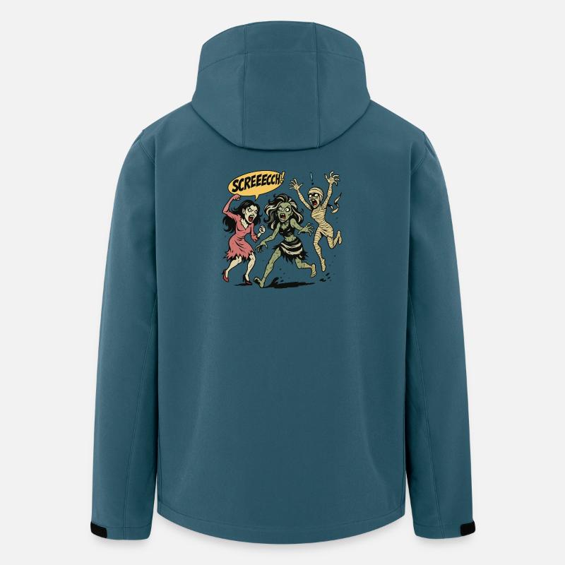 Zombie trio in screaming comic style - Men’s Recycled Softshell Jacket by Stanley/Stella - stargazer