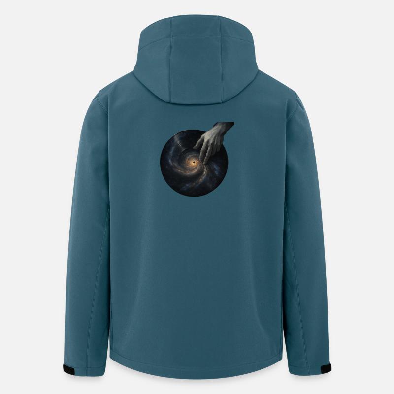 DJ cosmique – Le son de l’univers - Veste softshell homme en polyester recyclé Stanley/Stella - bleu pétrole foncé