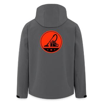 Staubsauger Putzen - Recycelte Männer Softshell-Jacke von Stanley/Stella - Dunkles Petrol - Hinten - AI Model Male 185 light (185cm)
