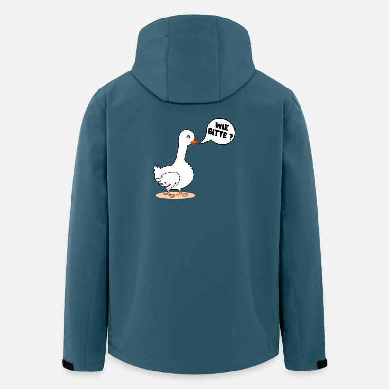 SELBSTBEWUSSTSEIN GANS WIE BITTE - Recycelte Männer Softshell-Jacke von Stanley/Stella - Dunkles Petrol
