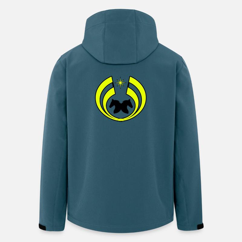 Pferde - Recycelte Männer Softshell-Jacke von Stanley/Stella - Dunkles Petrol