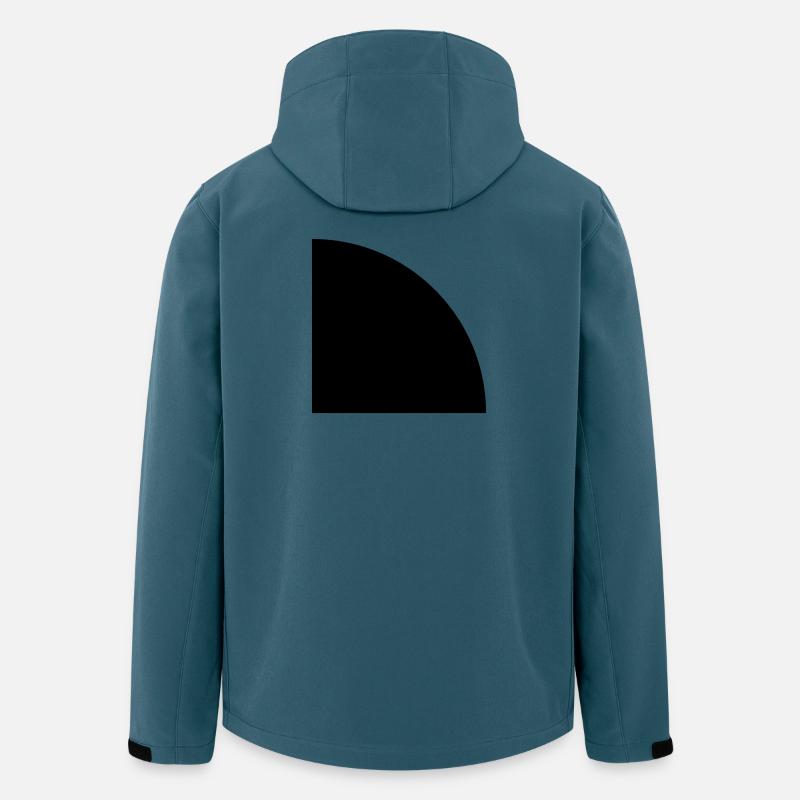 Viertelkreis - Recycelte Männer Softshell-Jacke von Stanley/Stella - Dunkles Petrol