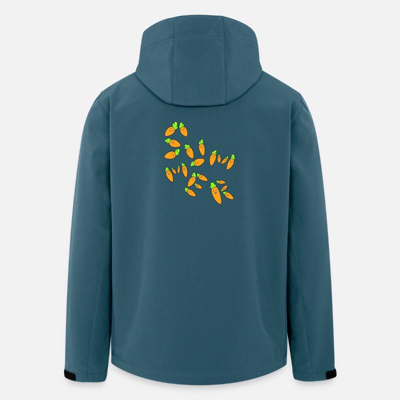 Karotten-Sommer - Recycelte Männer Softshell-Jacke von Stanley/Stella - Dunkles Petrol